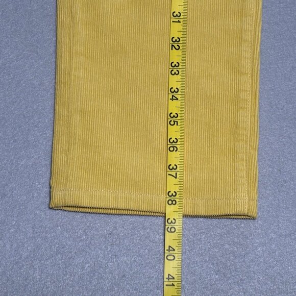 Sid Mashburn Straight Yellow Mens Corduroy 5 Pocket Pants 33 / 32 Button Fly - Picture 5 of 14